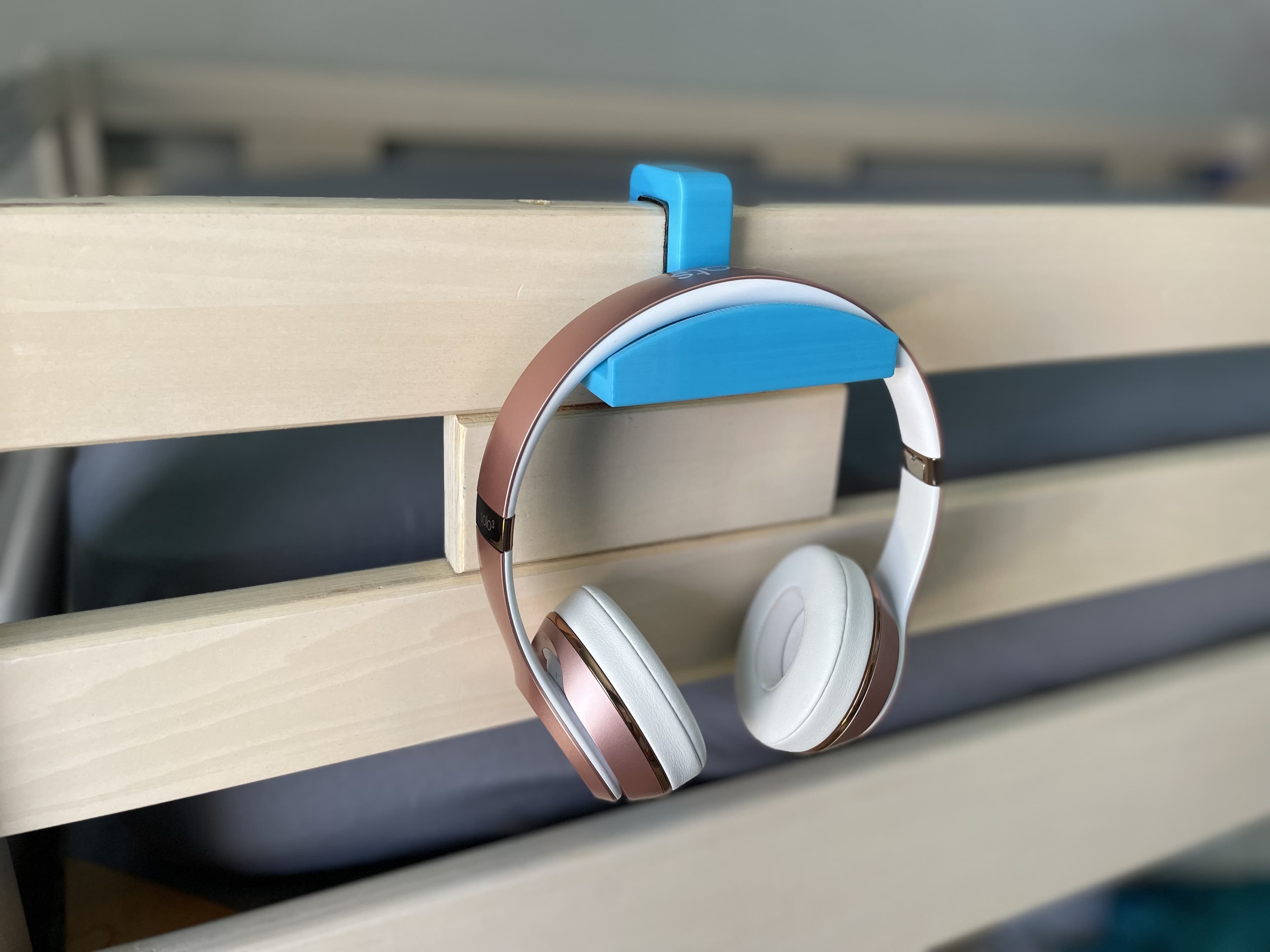 Bunk Bed Headphone Holder 3D model preview