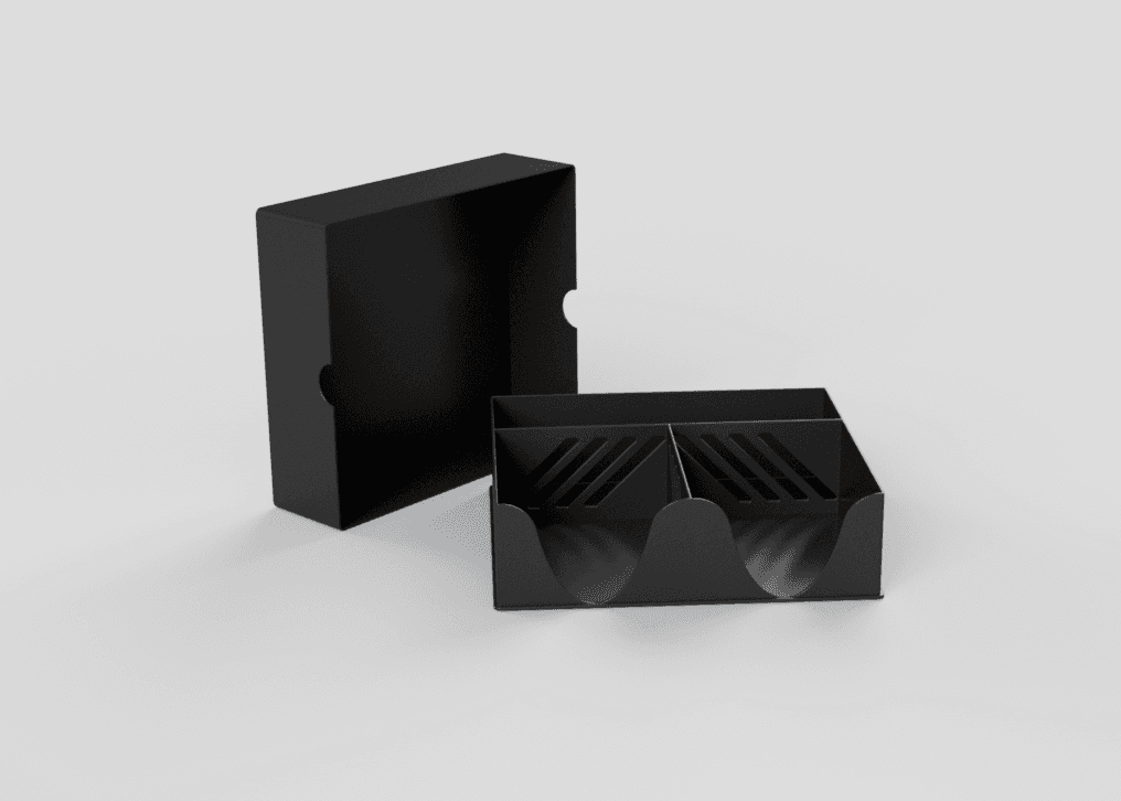 Three Compartment Box 3D model preview