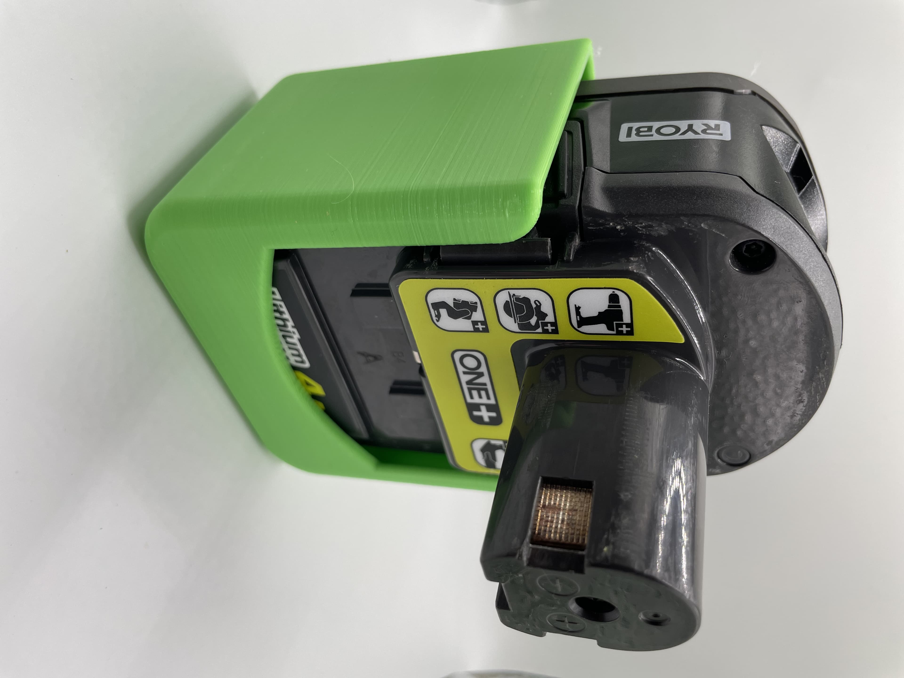 Ryobi One+ Battery Hanger 3D model preview