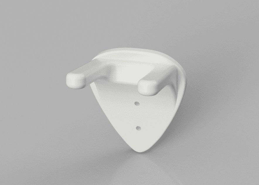Guitar Pick Guitar Mount 3D model preview