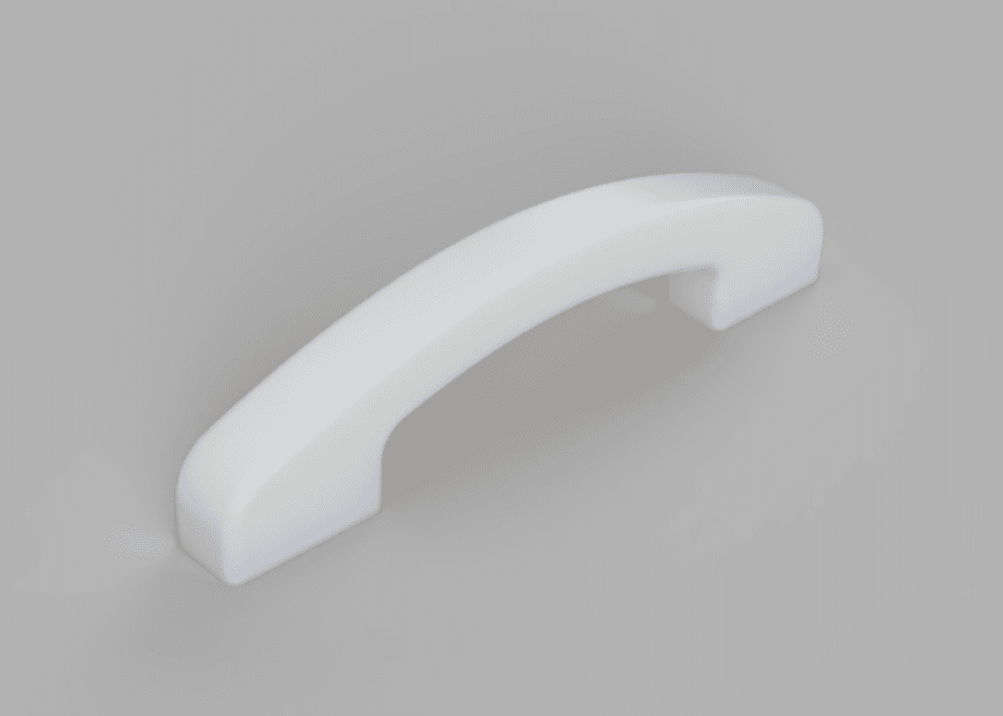 Door Handle for Vintage Wooden Play Kitchen 3D model preview