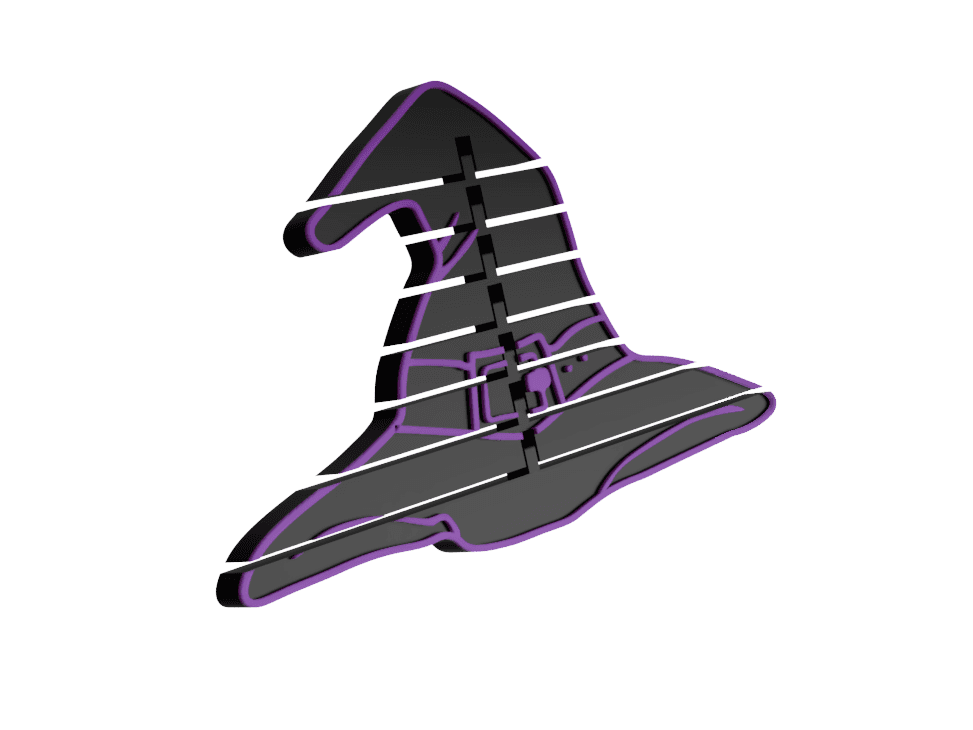 Flexi Witch Hat 3D model preview