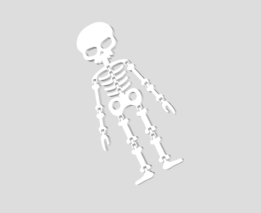 Flexi Skeleton with Strong Neck 3D model preview