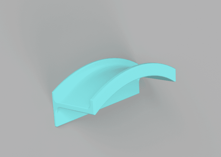 Stick-on Hat Hanger 3D model preview