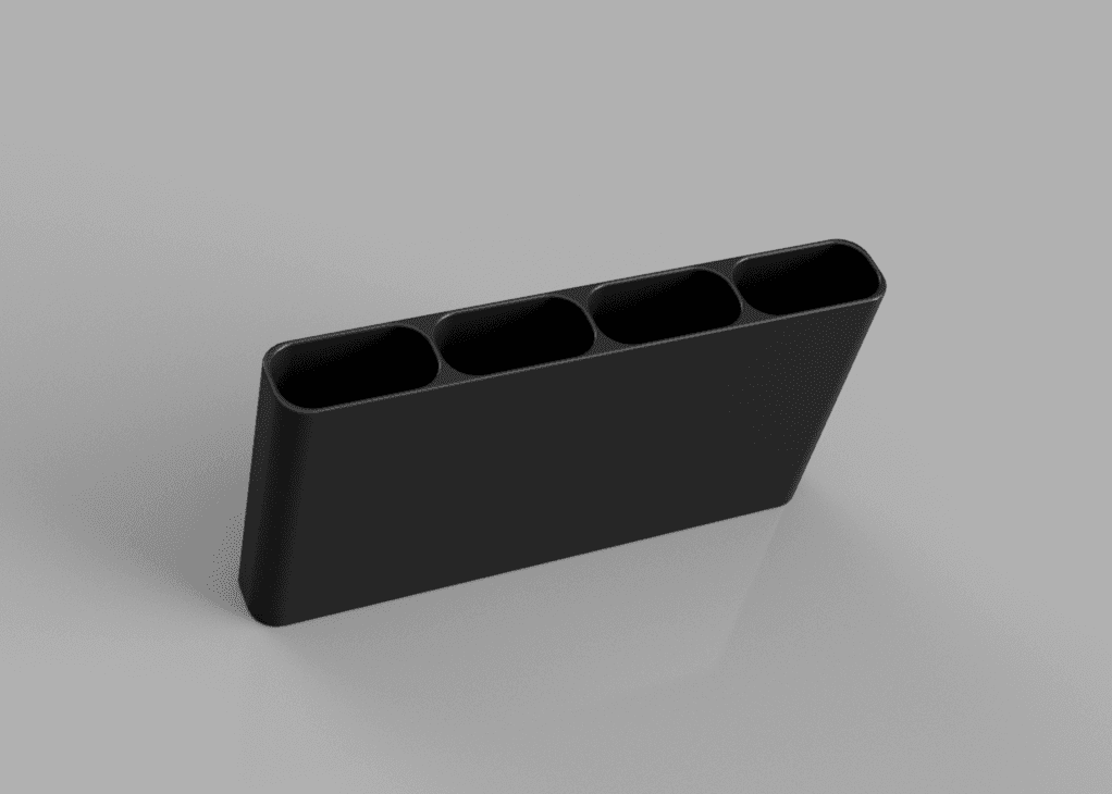 Under Desk Remote Holder 3D model preview