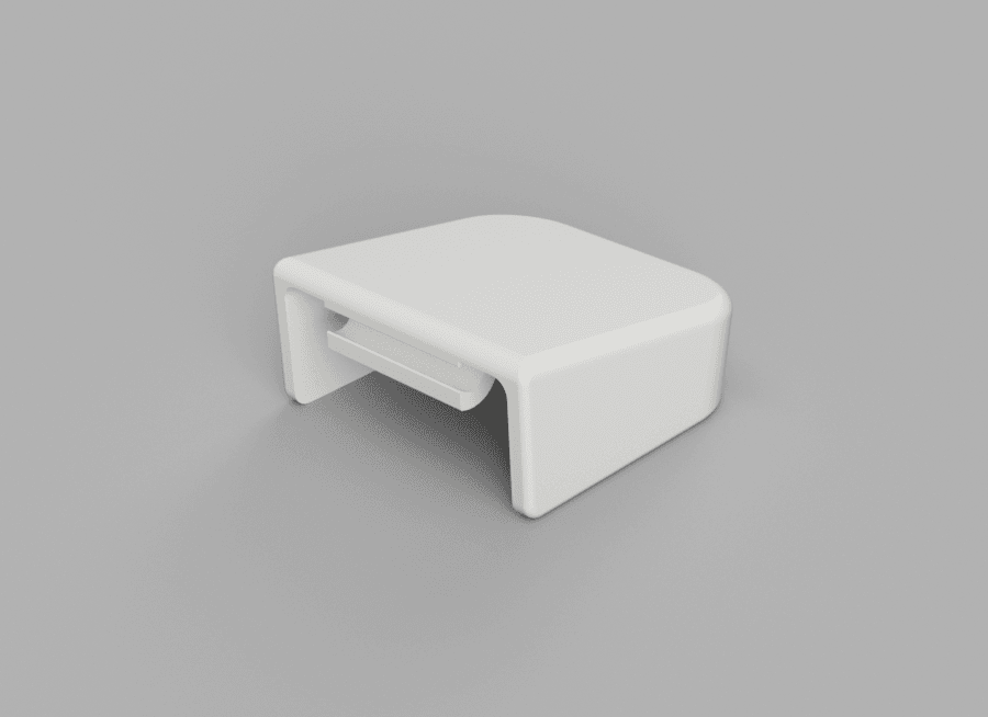 Toilet Seat Hinge Cover 3D model preview
