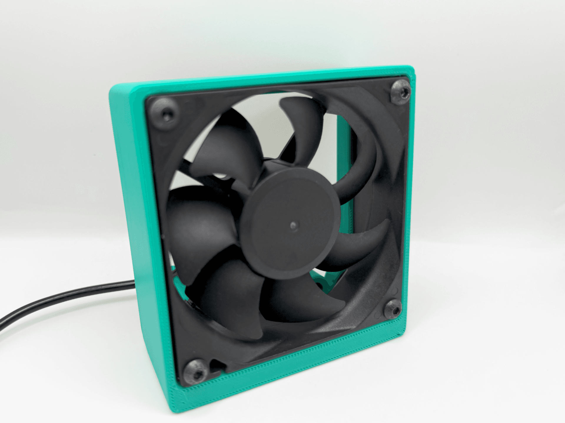 Soldering fume extracter case for 80mm fan 3D model preview
