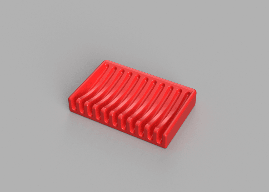 Self Draining Soap Dish 3D model preview