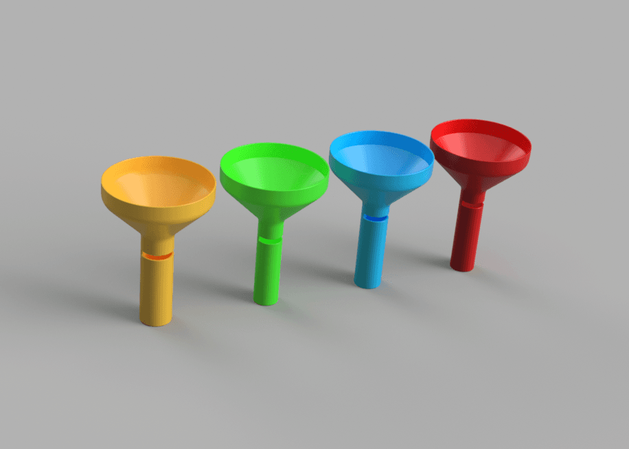Coin Counter Funnel for US Coins 3D model preview