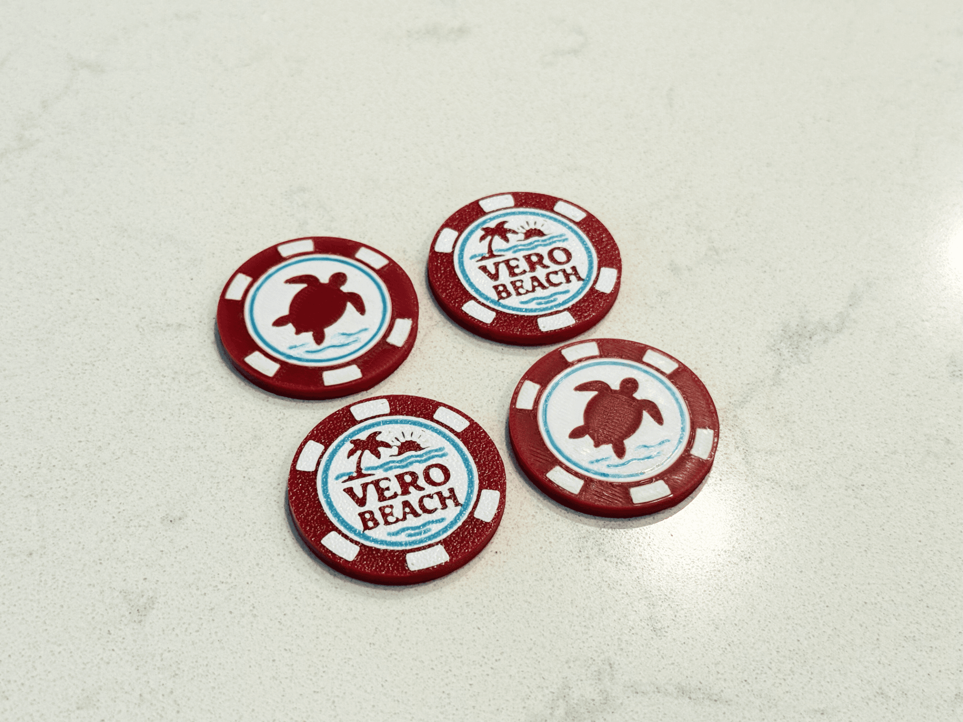 Vero Beach Poker Chip 3D model preview