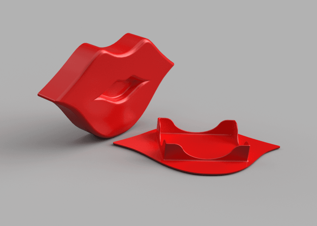 Lips Card Box 3D model preview
