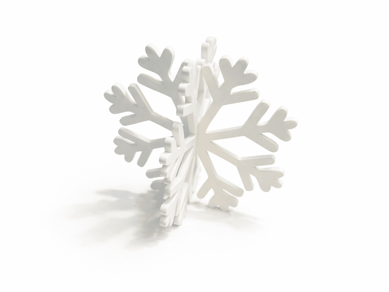 Hanging Snowflake/Snowflake Gift Card Holder 3D model preview
