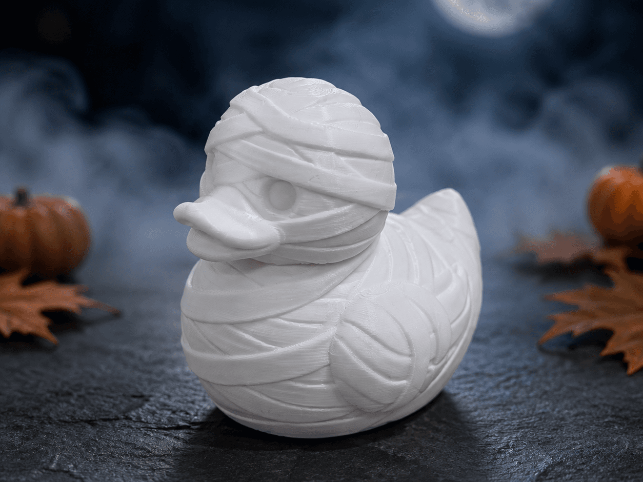 Mummy Duck – Cute Halloween Decoration 3D model preview