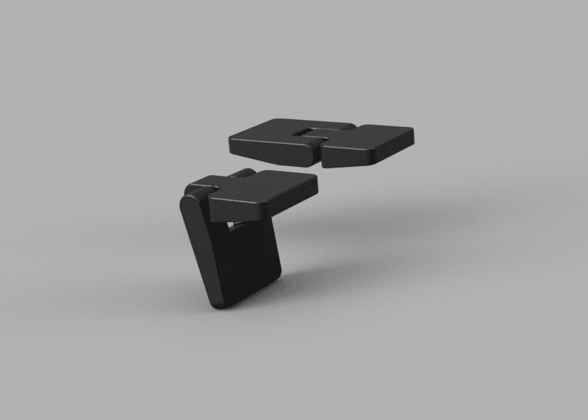 Gaming Laptop Risers - Print in Place 3D model preview