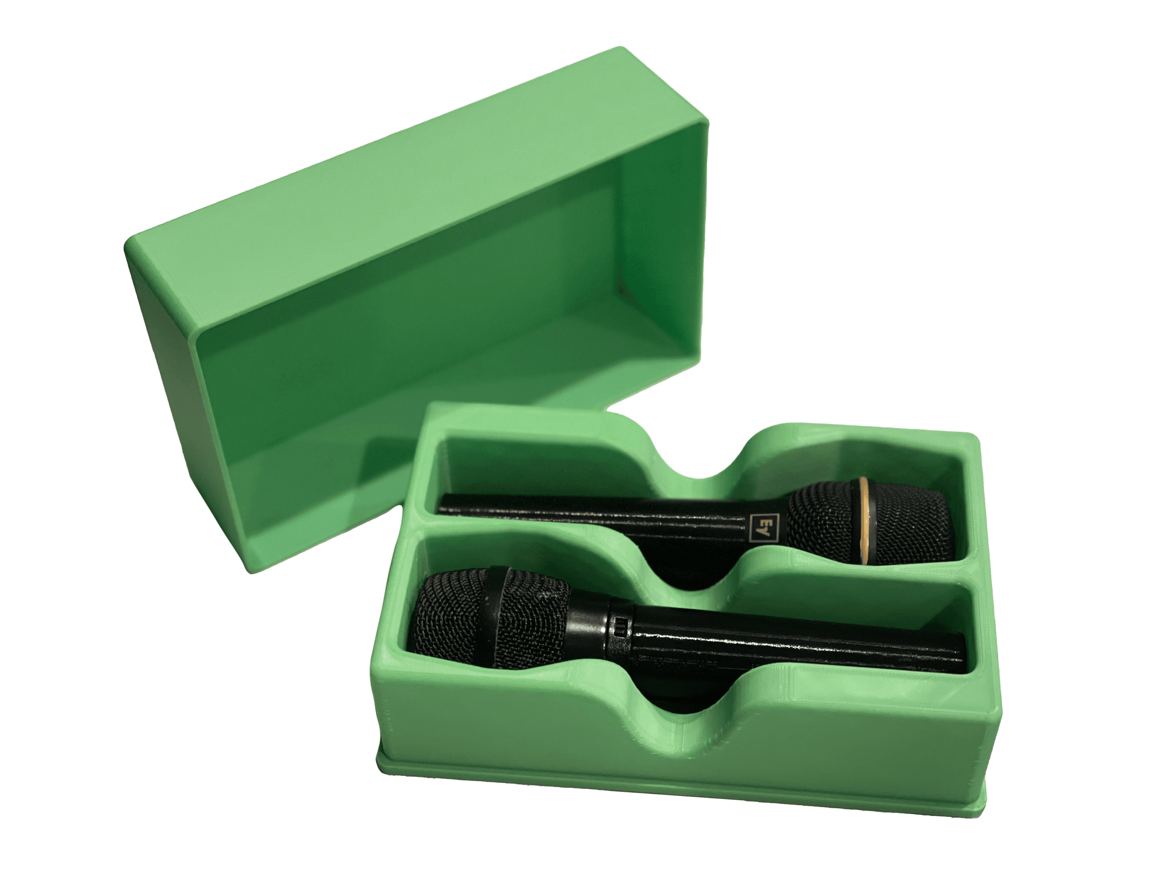 Double Microphone Case 3D model preview