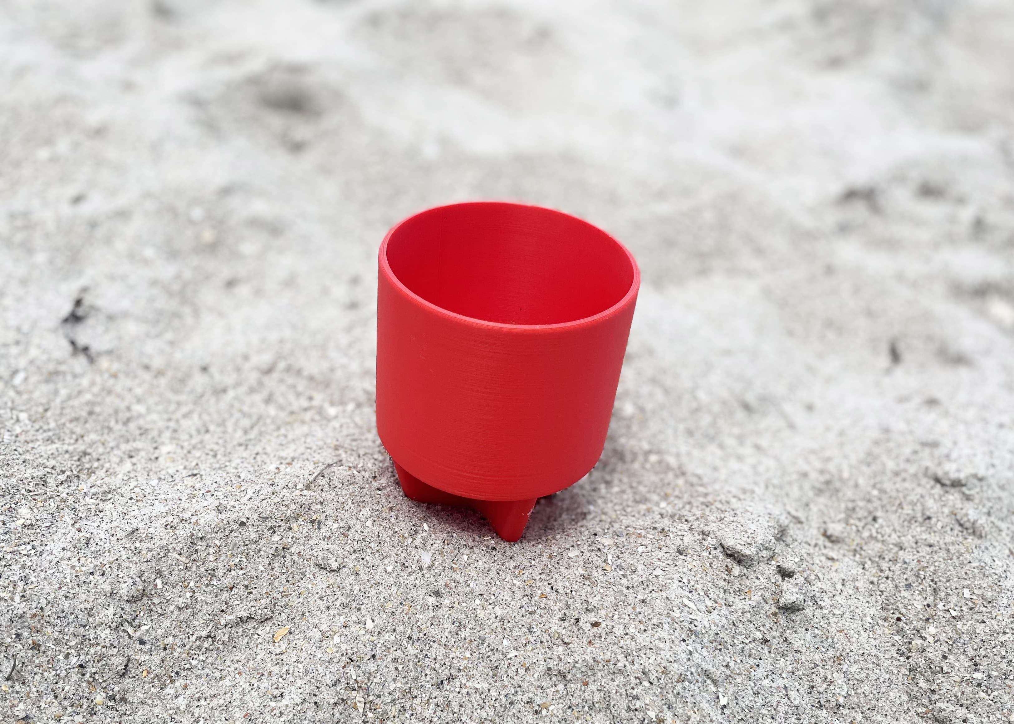 Beach Cup Holder/Sand Drink Holder 3D model preview