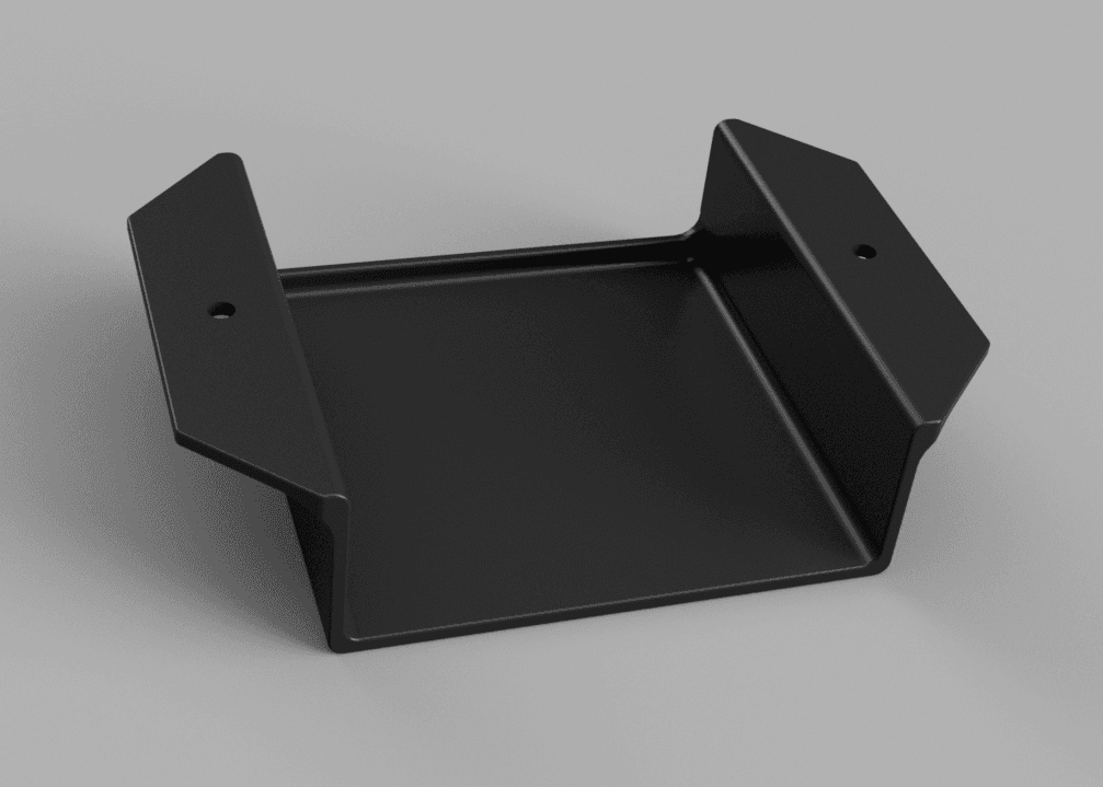 Under Desk Apple TV Mount 3D model preview