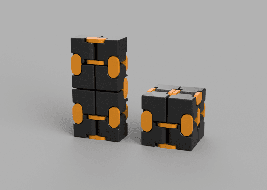 Fidget Flexi Blocks 3D model preview
