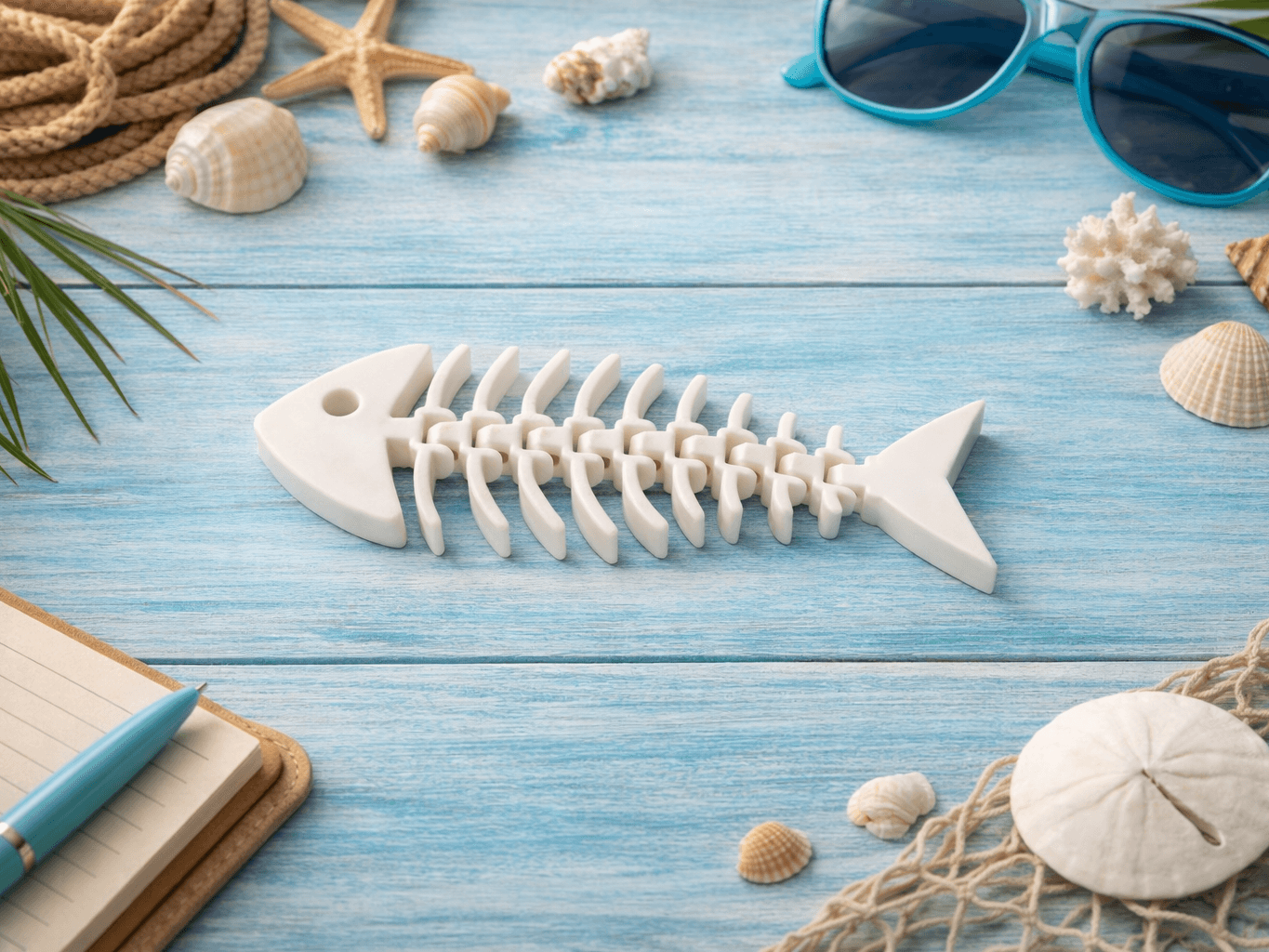 Articulated Fish with no mouth 3D model preview