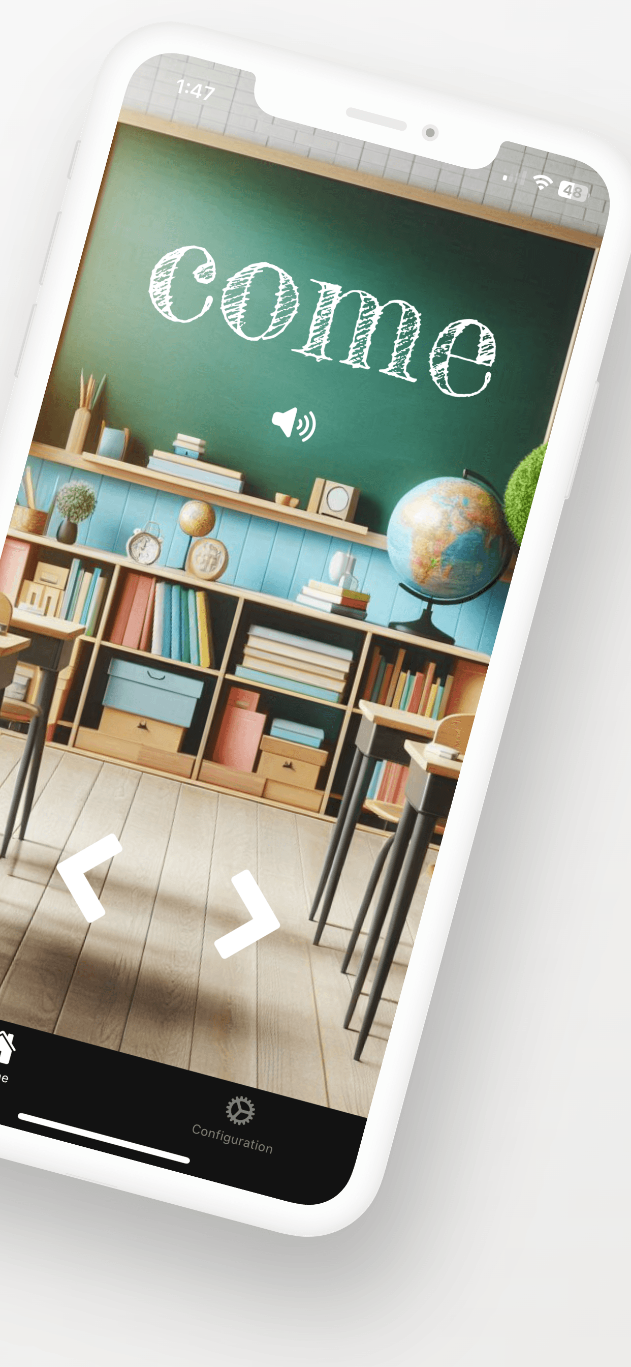 DillaSight Words spelling screen